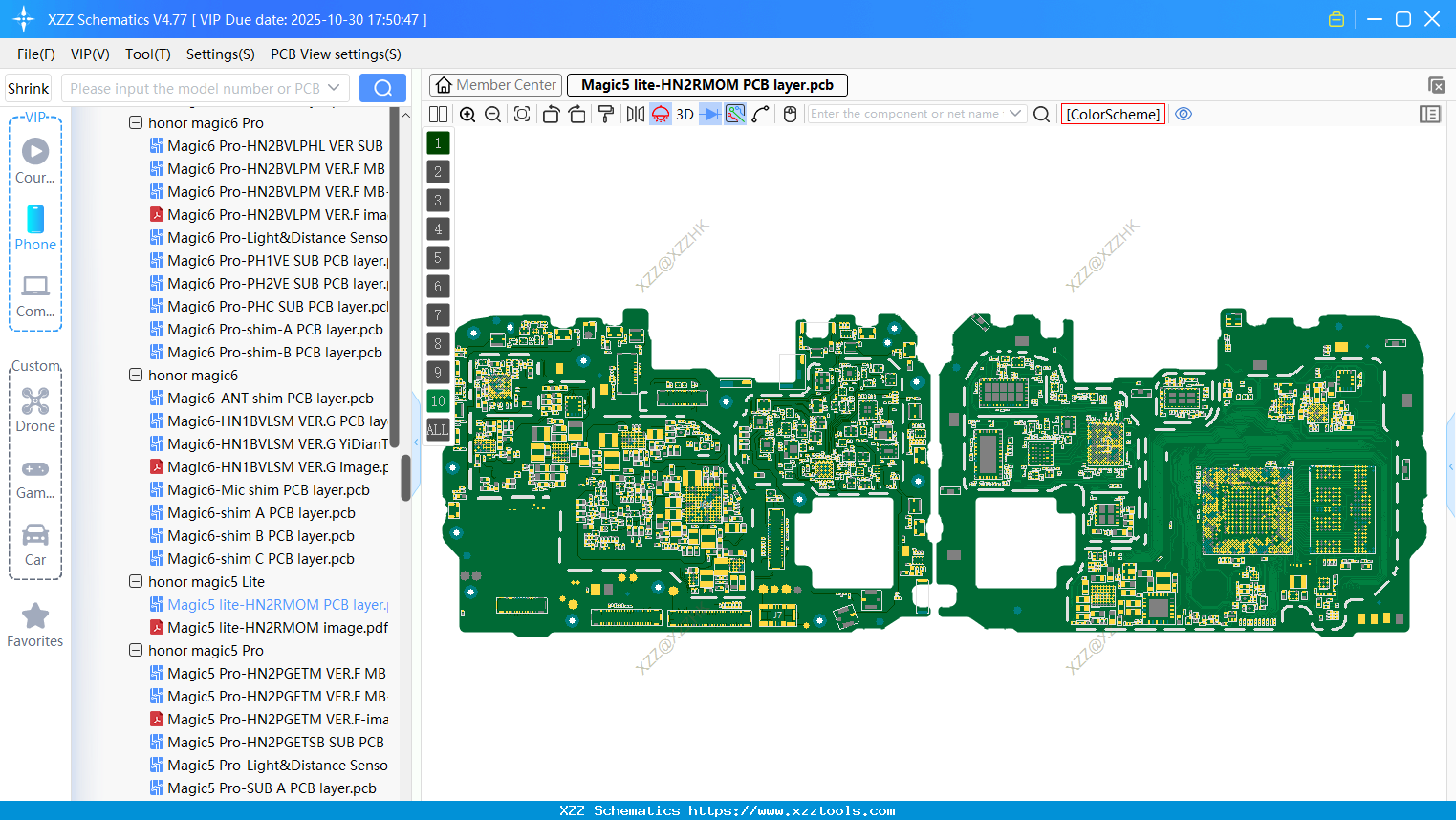 Honor Magic5 Lite-HN2RMOM PCB Layer